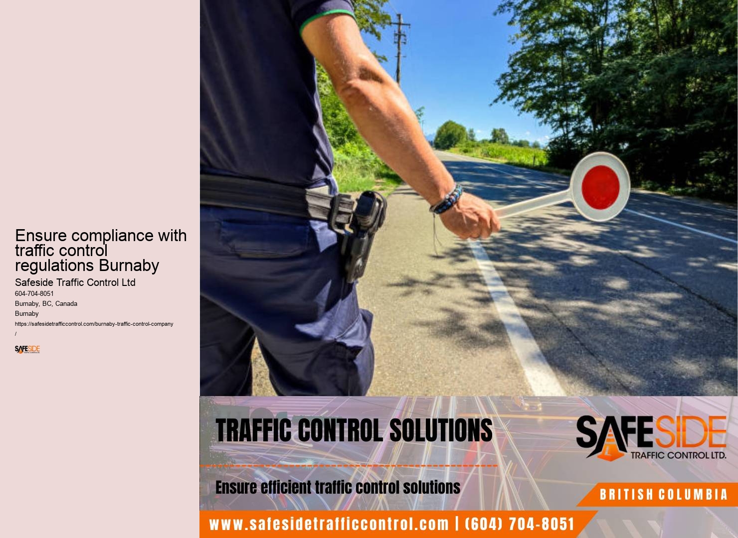 Seamless traffic control operations Burnaby
