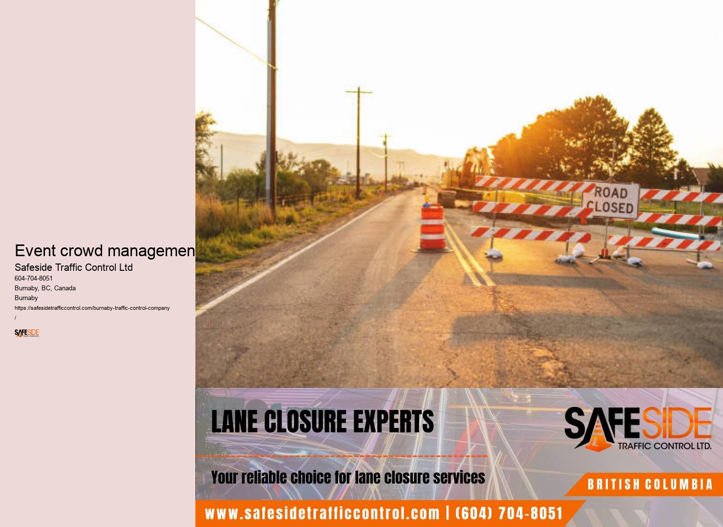 Event crowd management