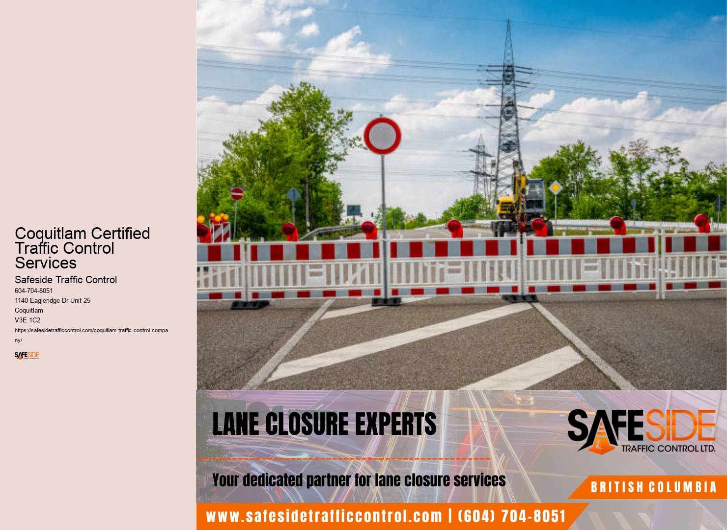 Coquitlam Certified Traffic Control Services Traffic Safety Flaggers