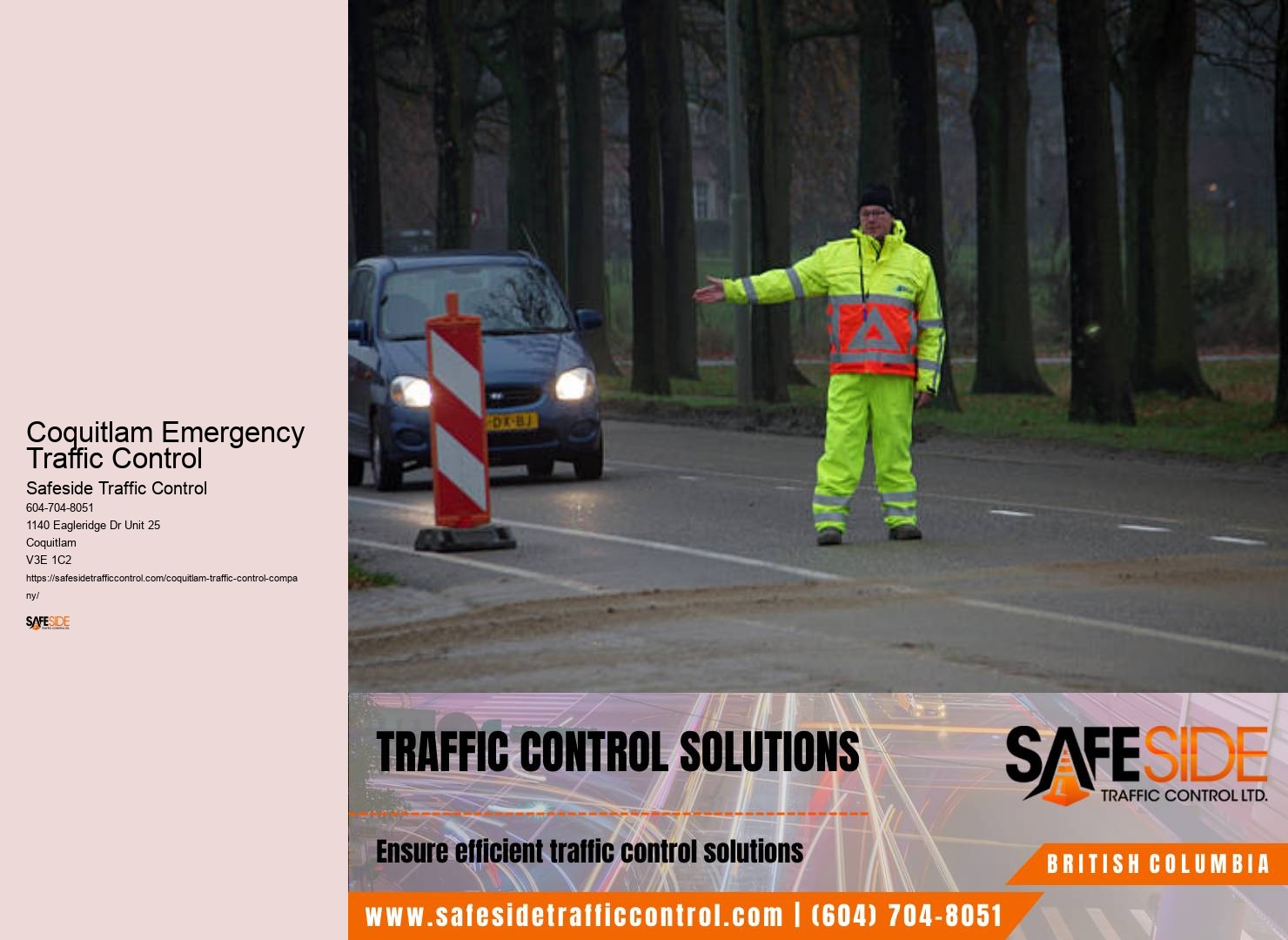 Coquitlam Emergency Traffic Control Road Traffic Plans