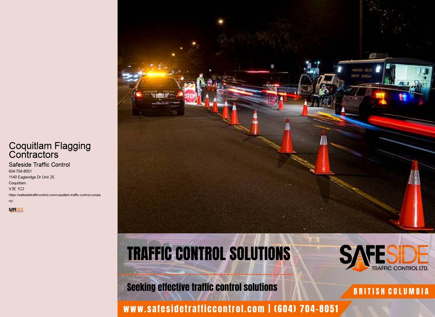 Coquitlam Flagging Contractors Traffic Control Equipment Rental Services