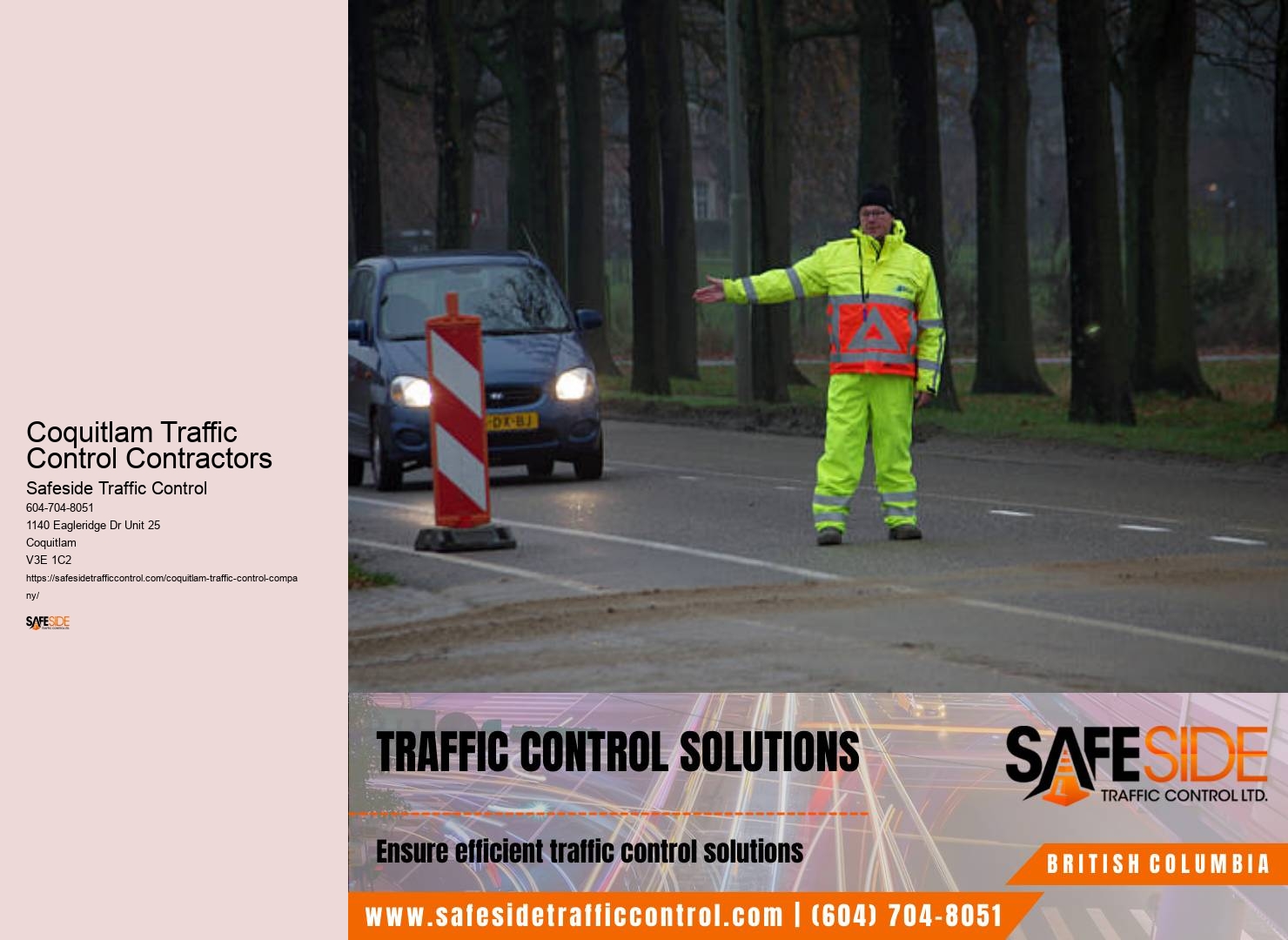 Road Maintenance Traffic Control Coquitlam Traffic Control Contractors