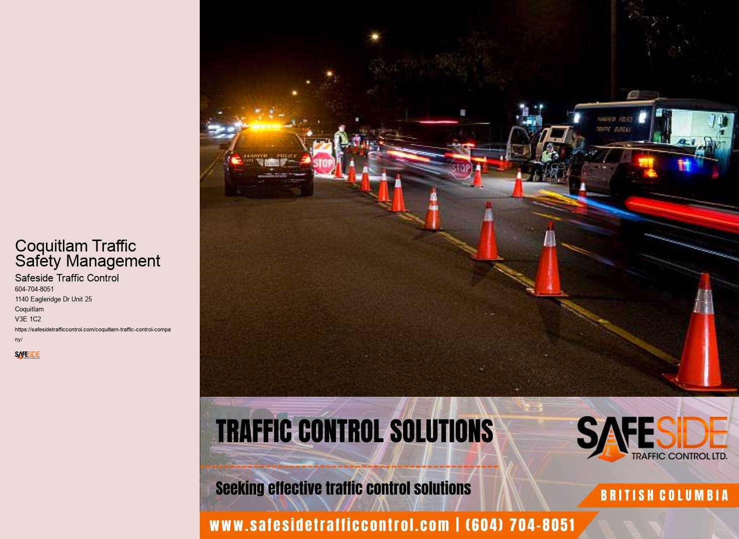 Traffic Control Equipment Rental Coquitlam Traffic Safety Management