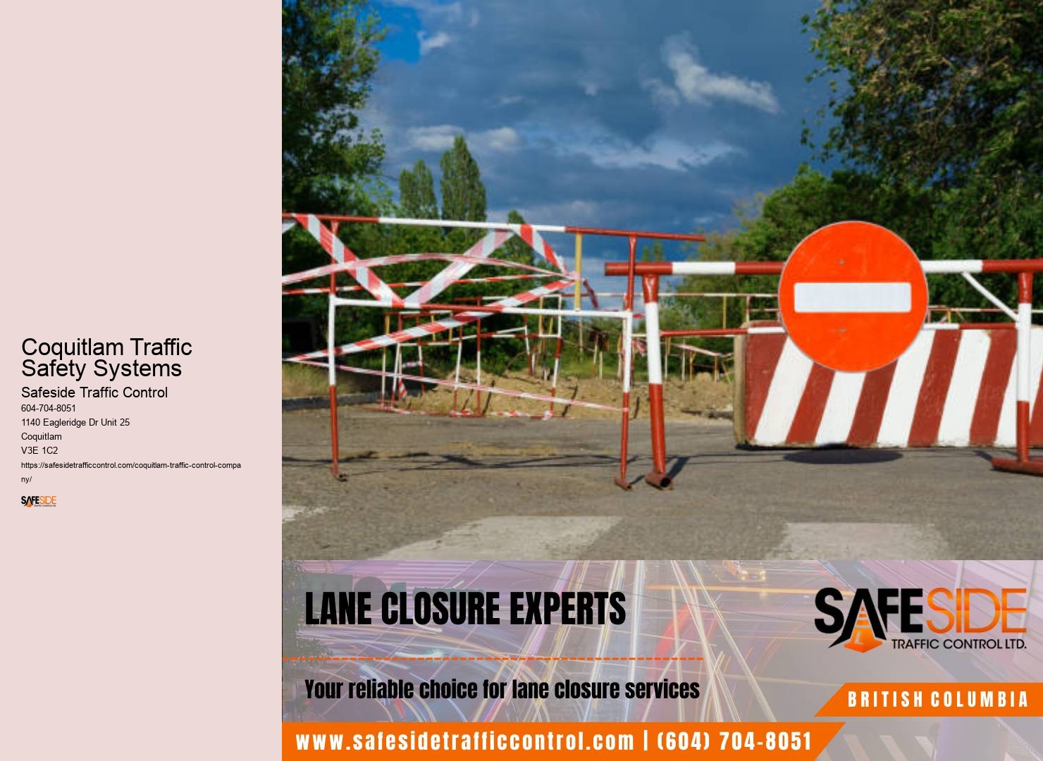 Coquitlam Traffic Safety Systems Traffic Guard Services