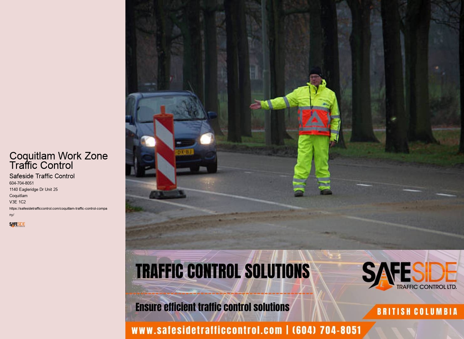 Road Traffic Safety Coquitlam Work Zone Traffic Control