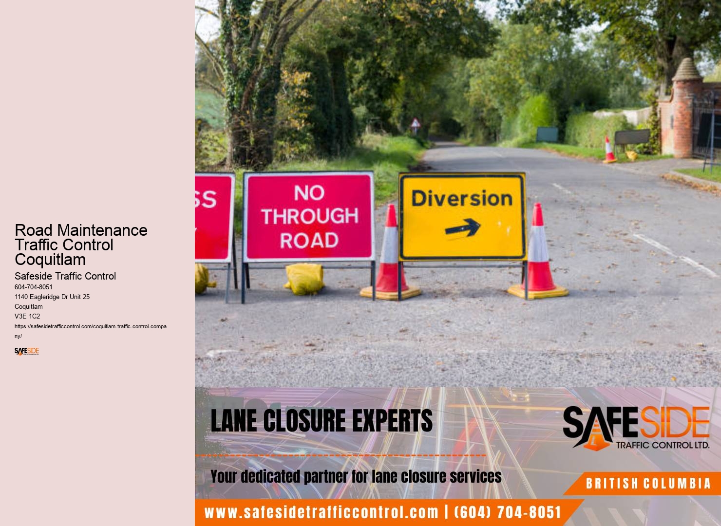 Best Traffic Flow Services Road Maintenance Traffic Control Coquitlam