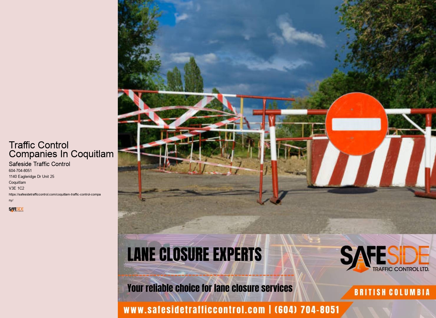 Traffic Control Supervision Traffic Control Companies In Coquitlam