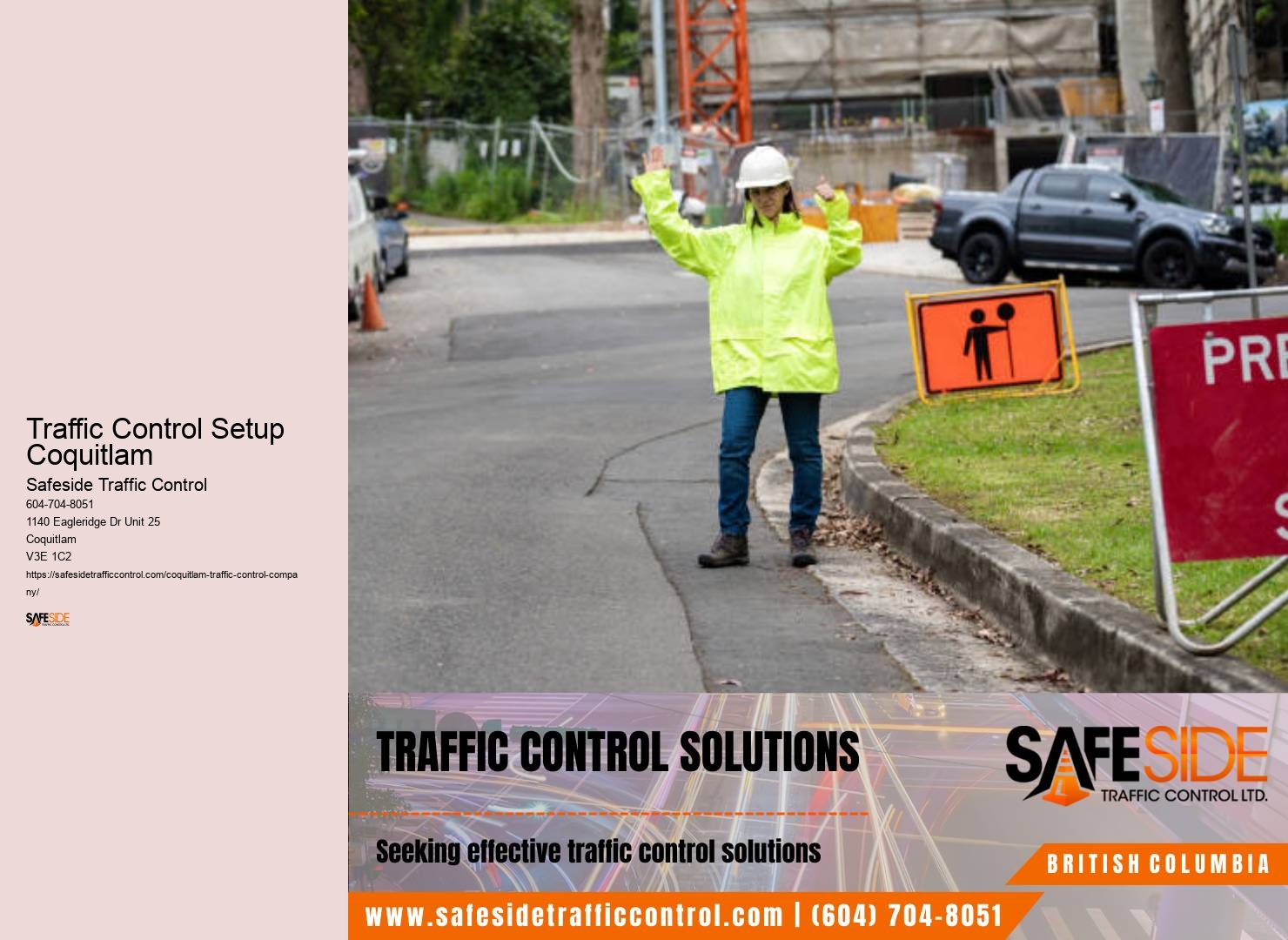 Traffic Control Setup Coquitlam Safety Flaggers