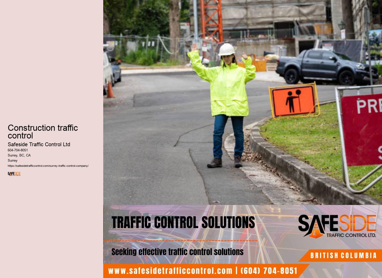 Surrey traffic control for special events
