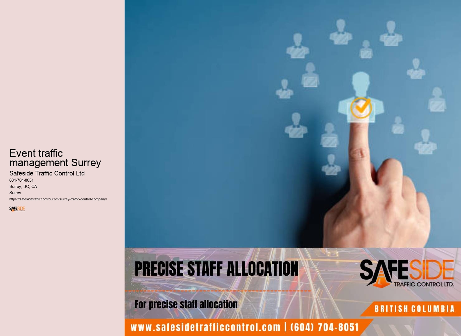 Traffic control permit management Surrey