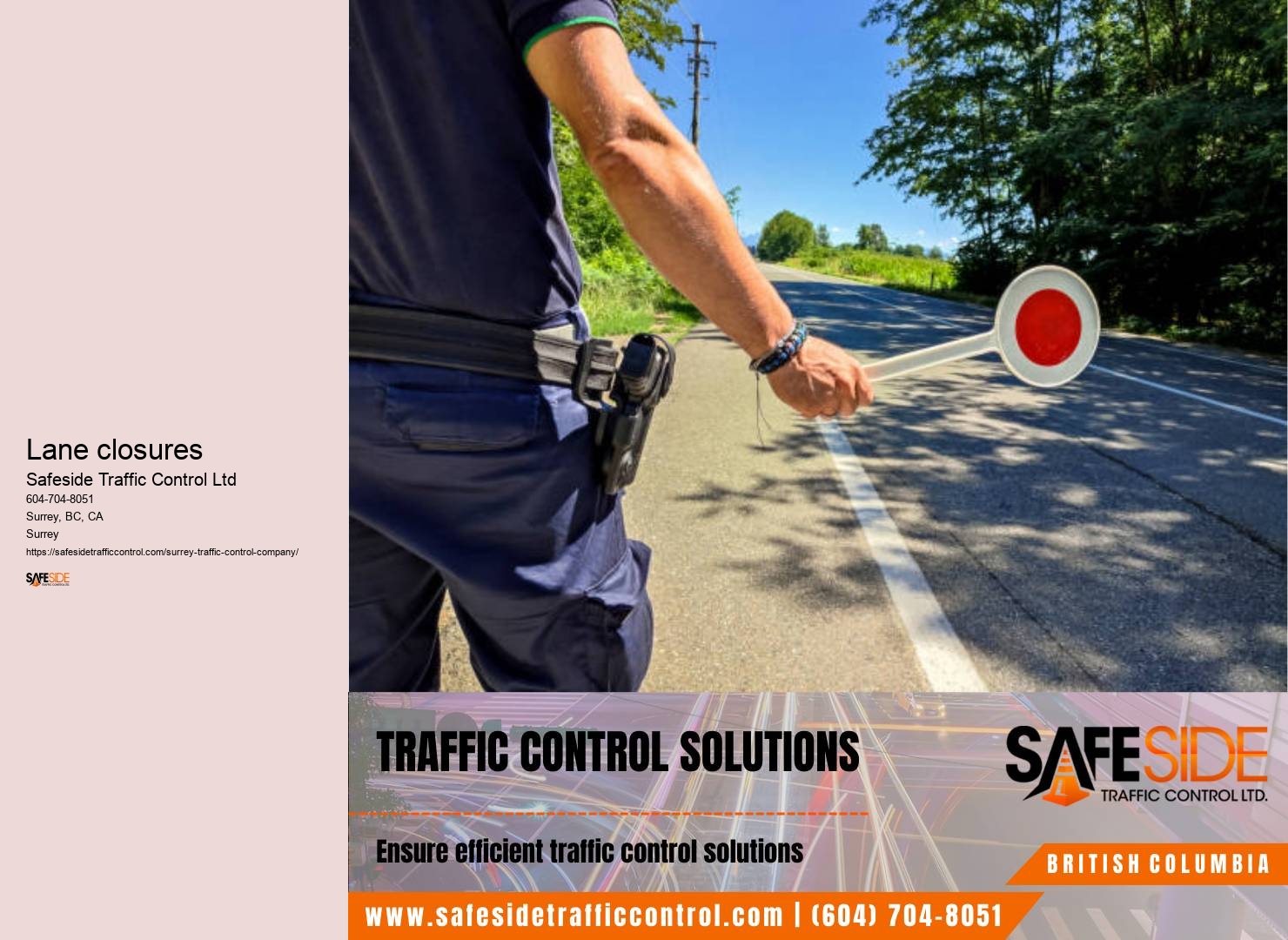Event traffic management Surrey BC