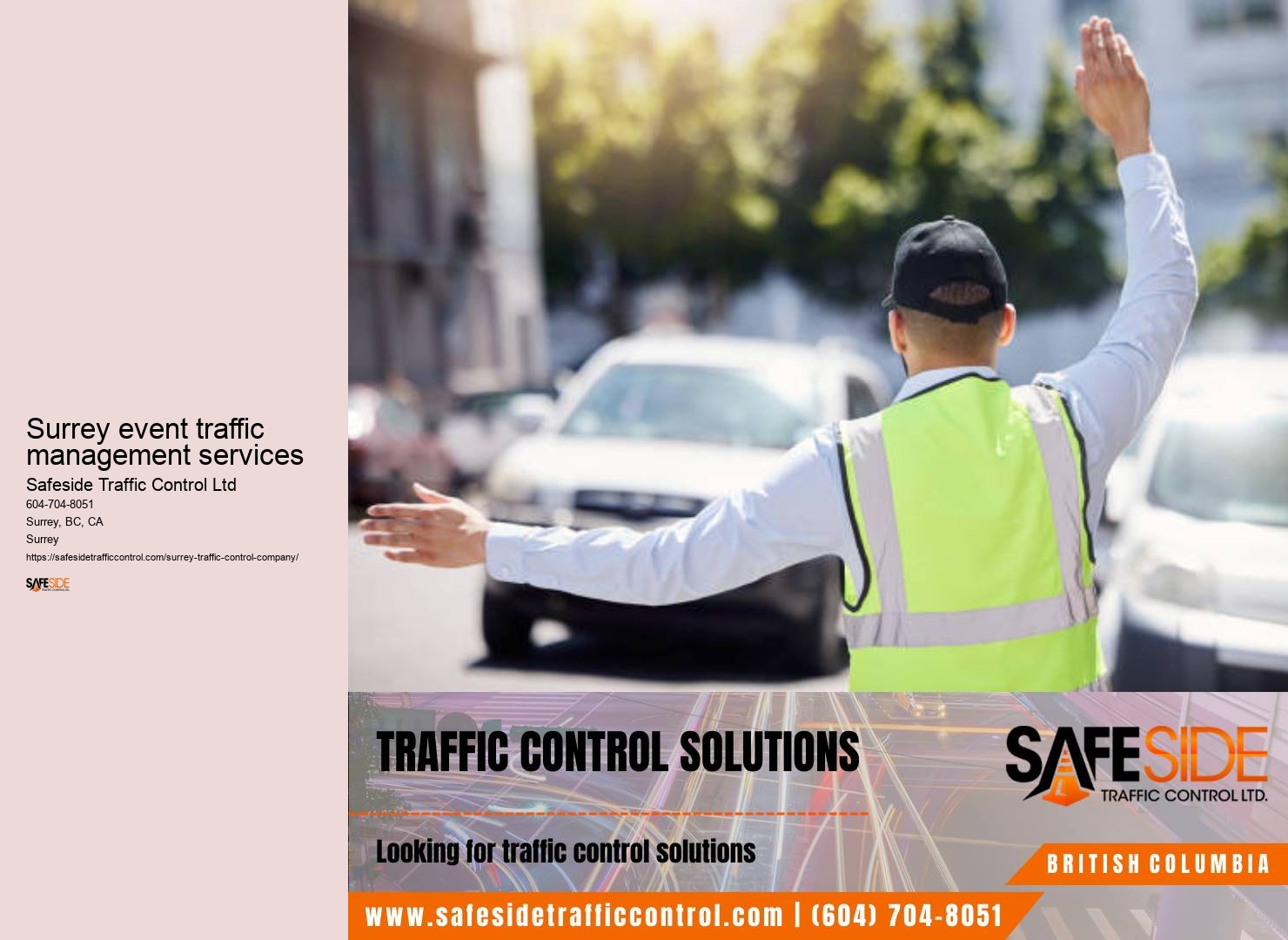Temporary traffic control Surrey