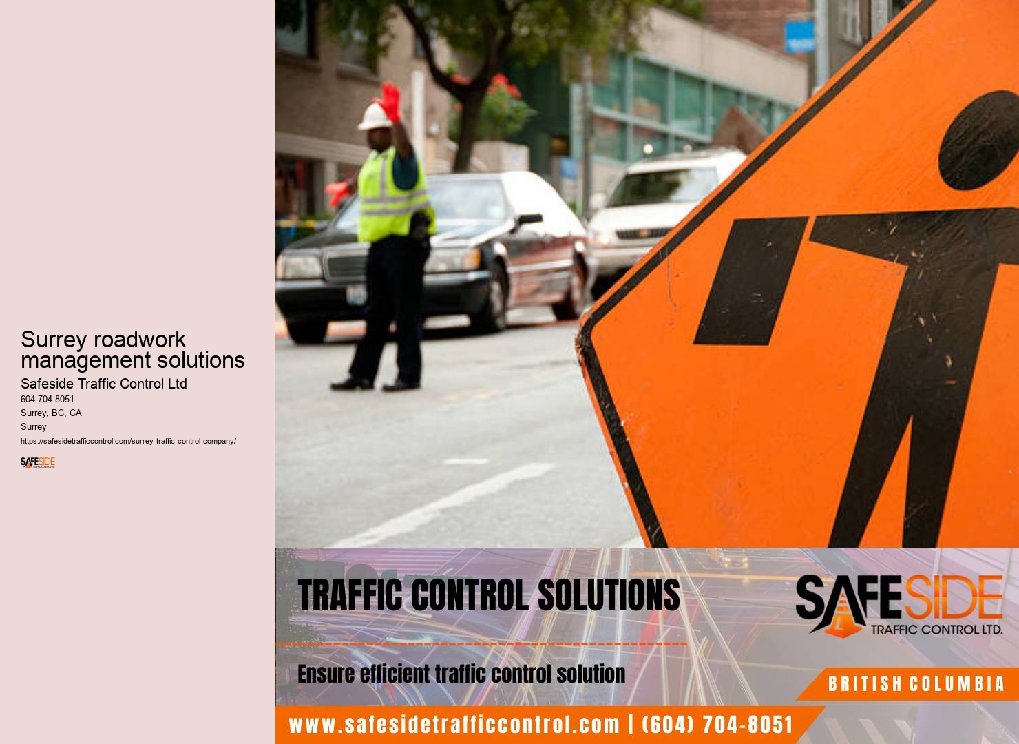 Traffic control equipment installation Surrey