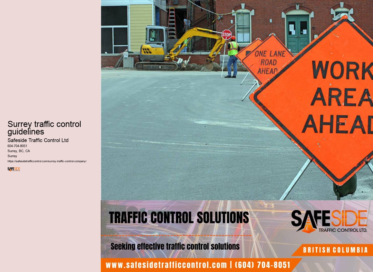 Surrey traffic control company contact