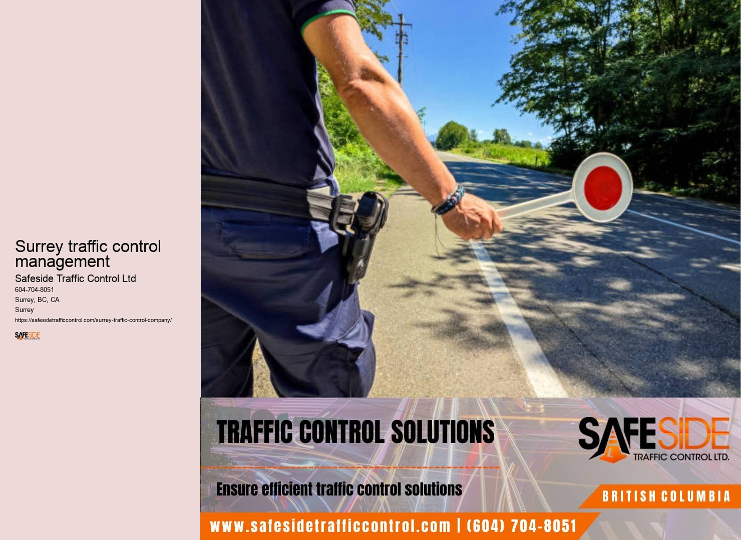 Surrey traffic control measures for events