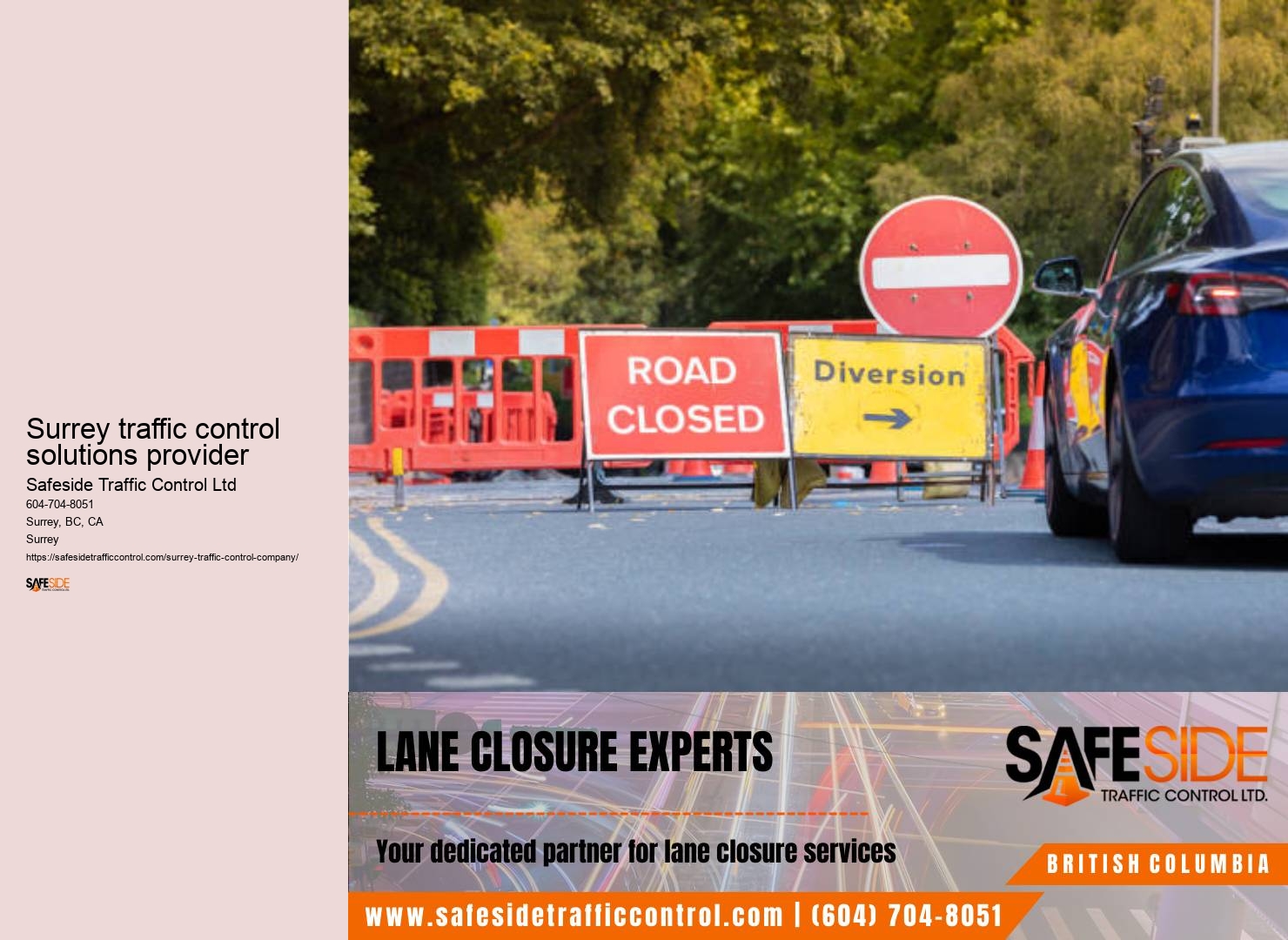 Traffic control system consulting Surrey