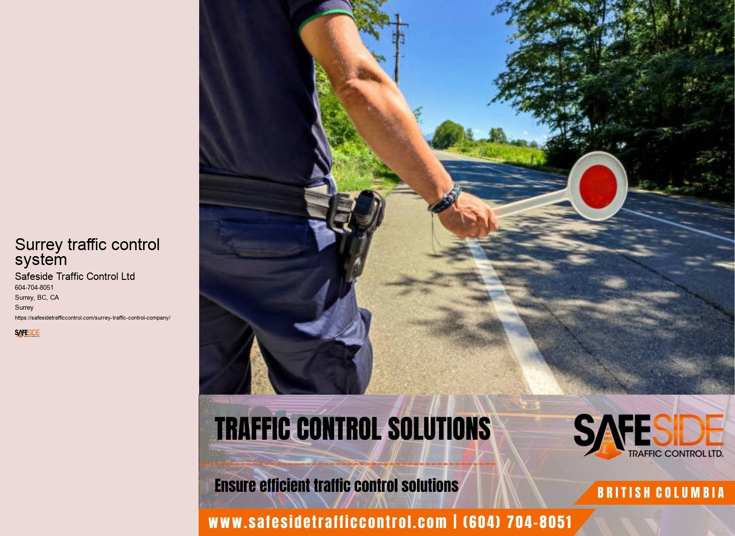 Surrey traffic control permit advisory