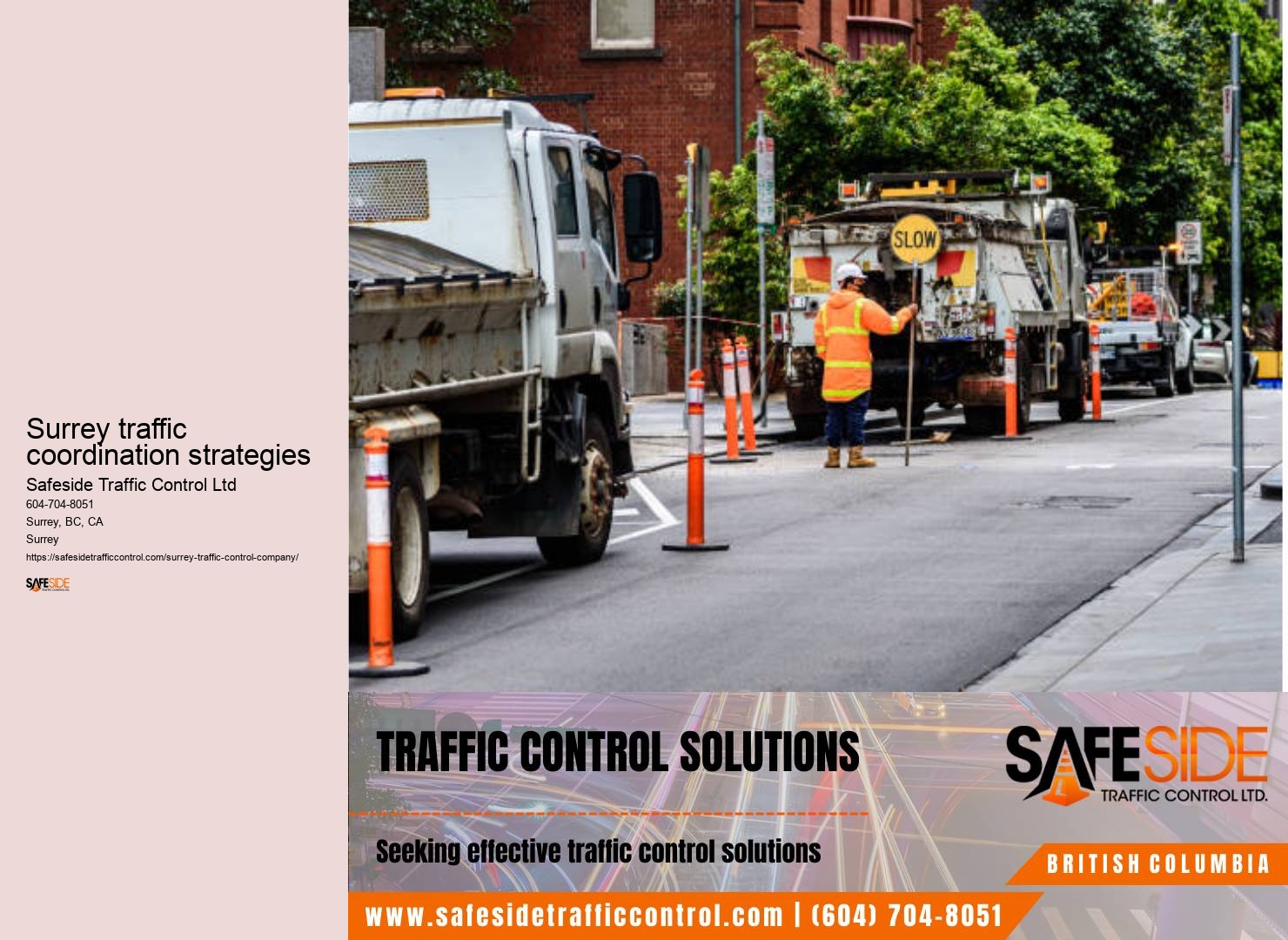 Surrey construction site traffic management