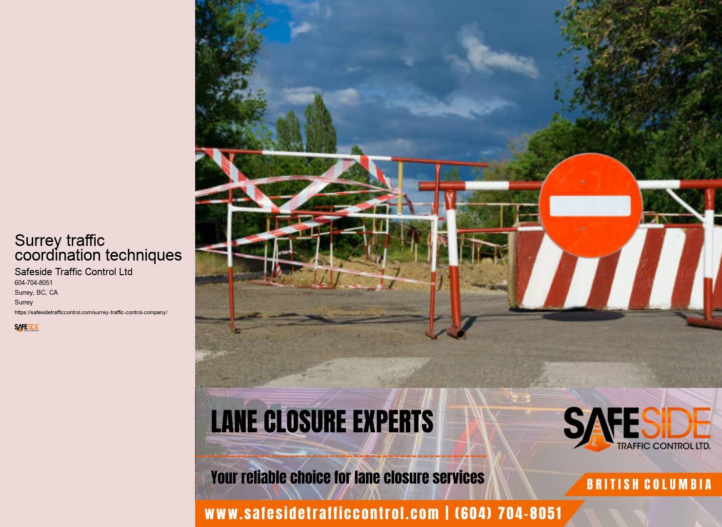 Surrey traffic control management