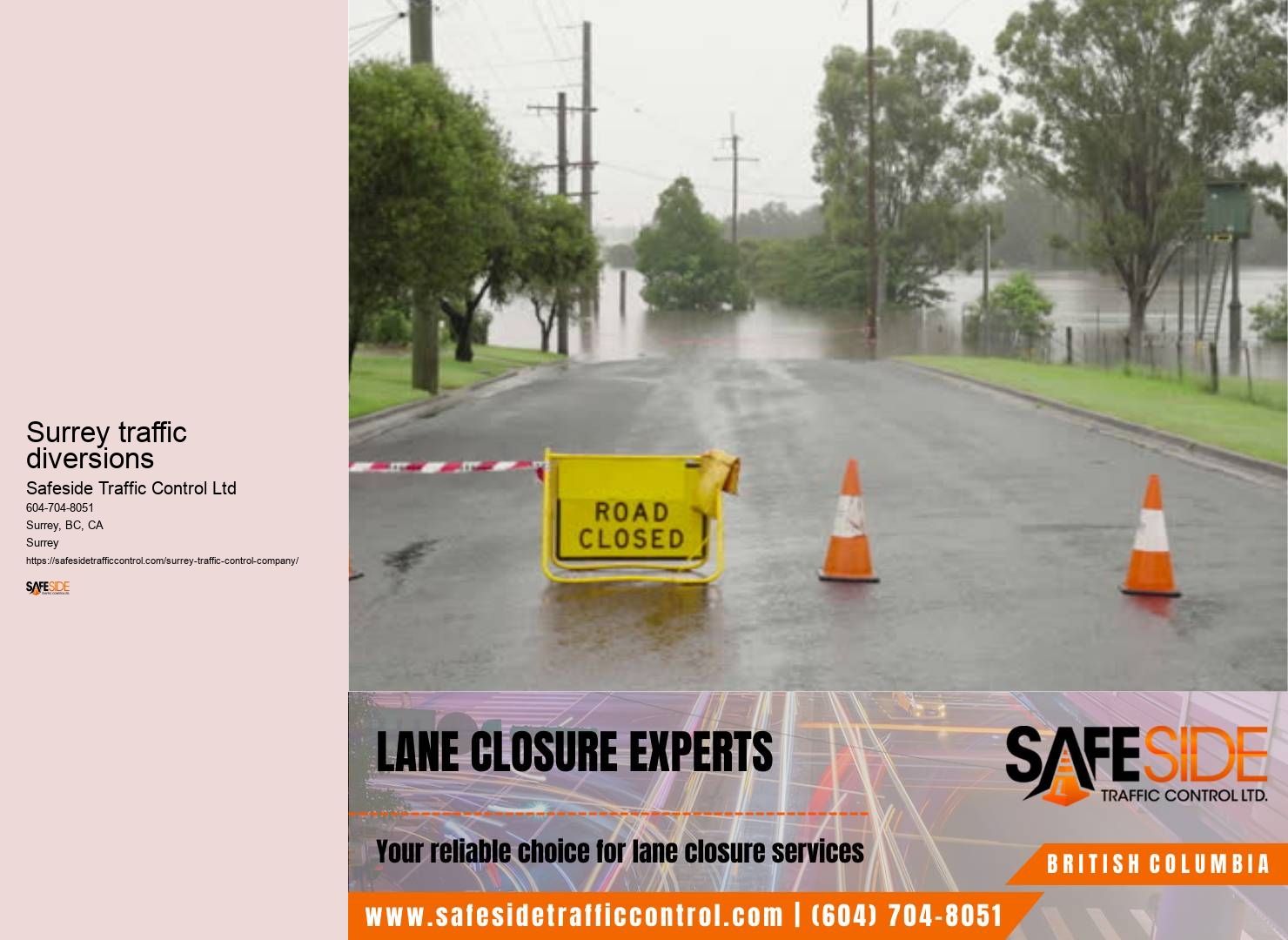 Surrey traffic control regulations