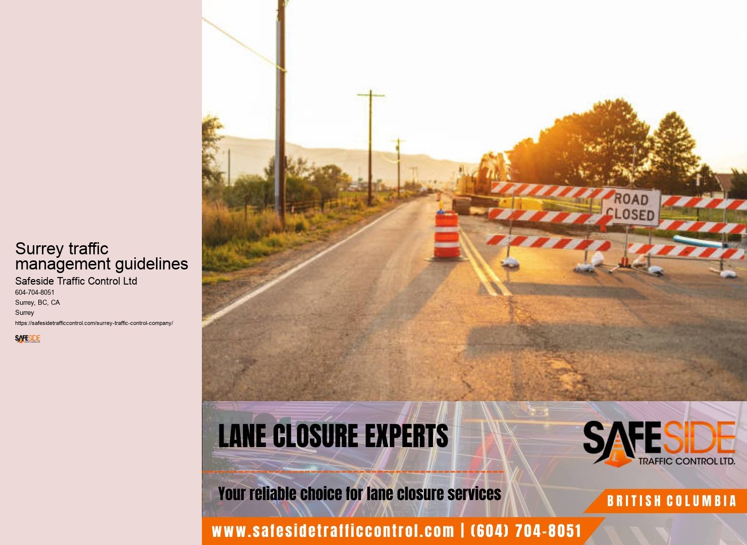 Surrey traffic control algorithm providers