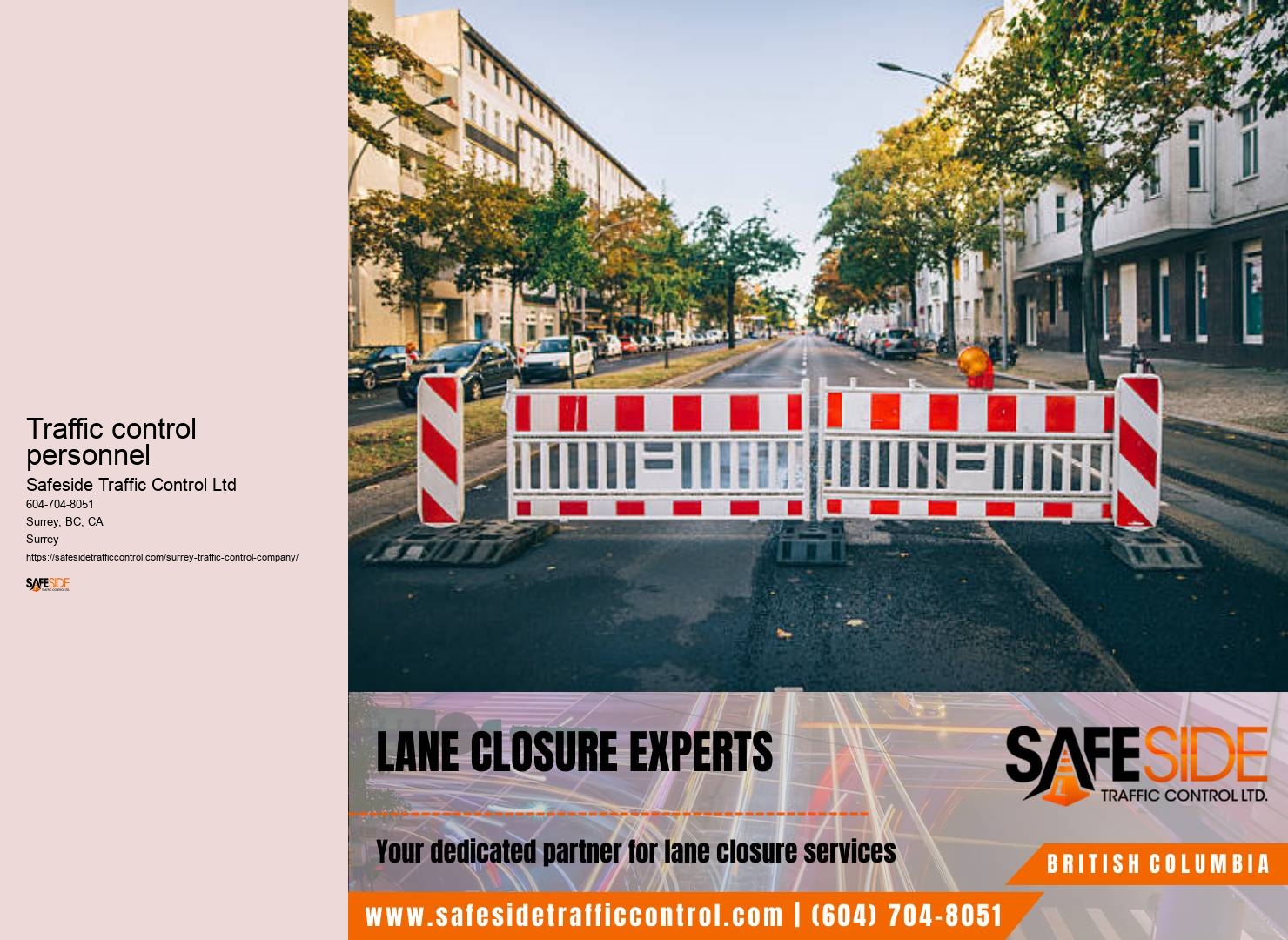 Temporary traffic control Surrey