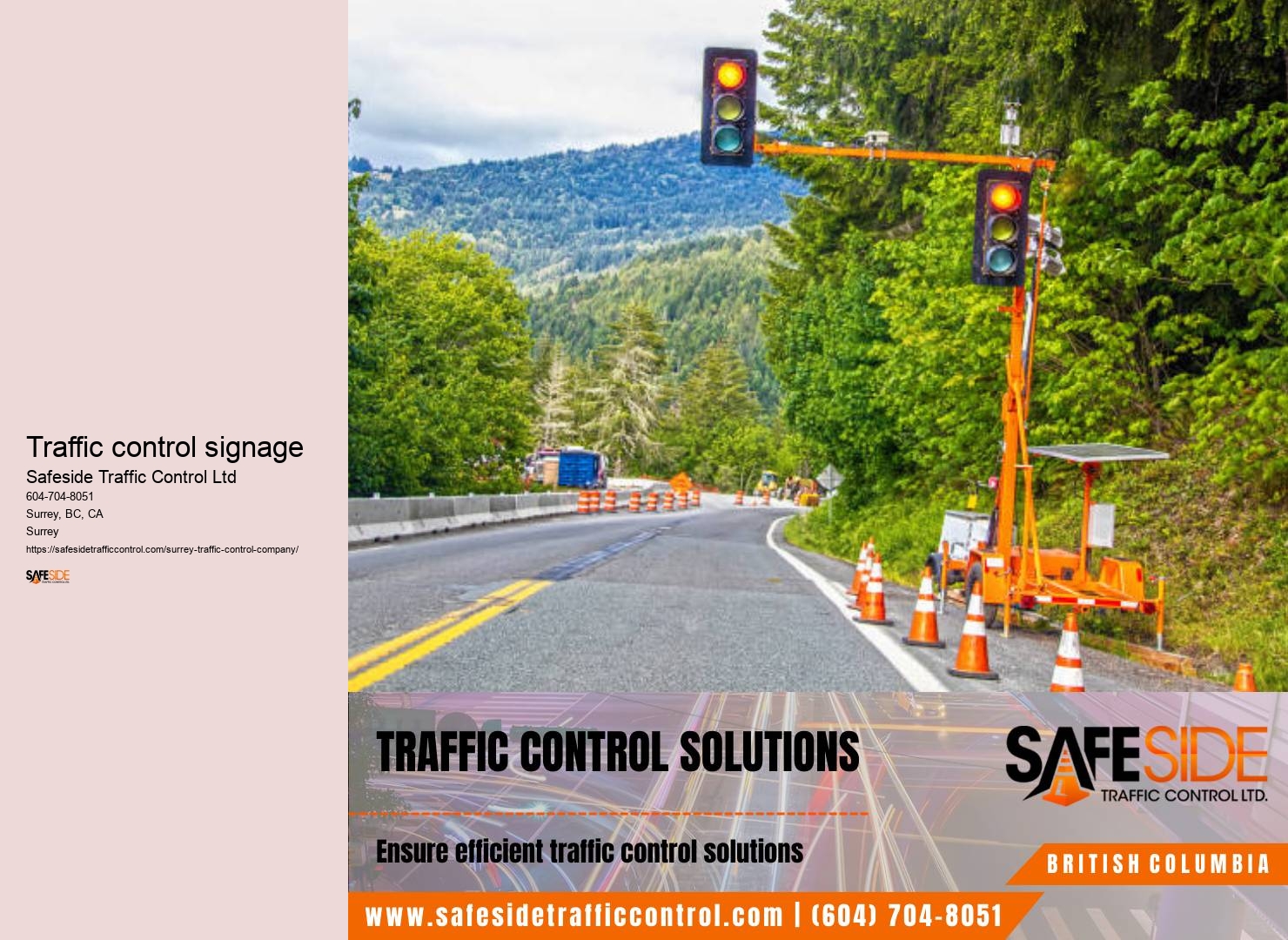 Surrey traffic control for accidents