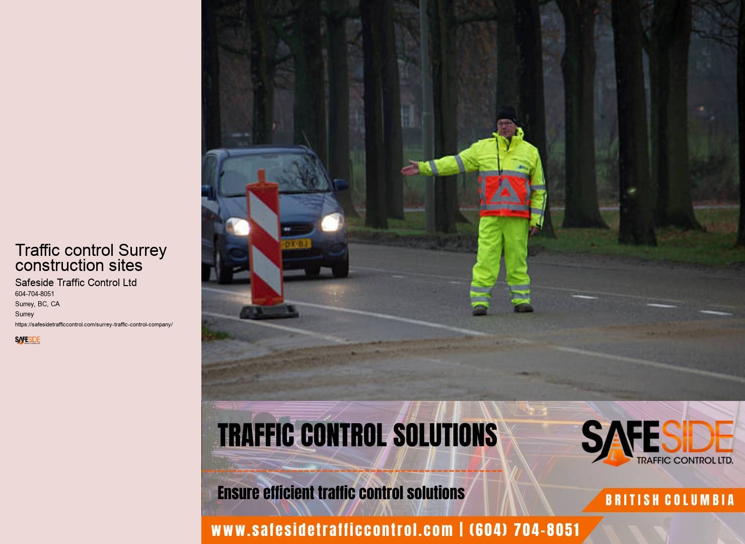 Traffic control permit coordination Surrey