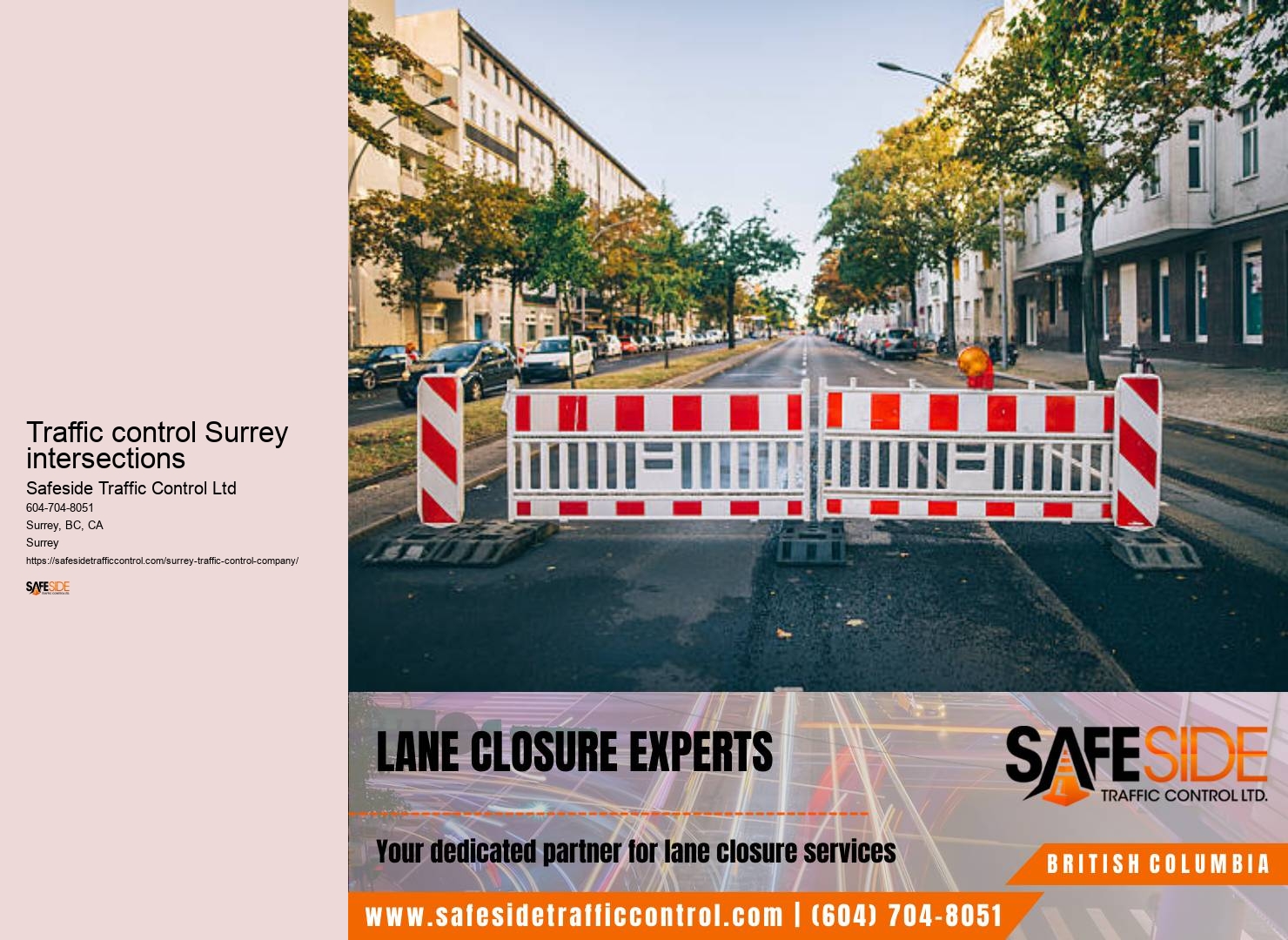 Traffic control project management Surrey