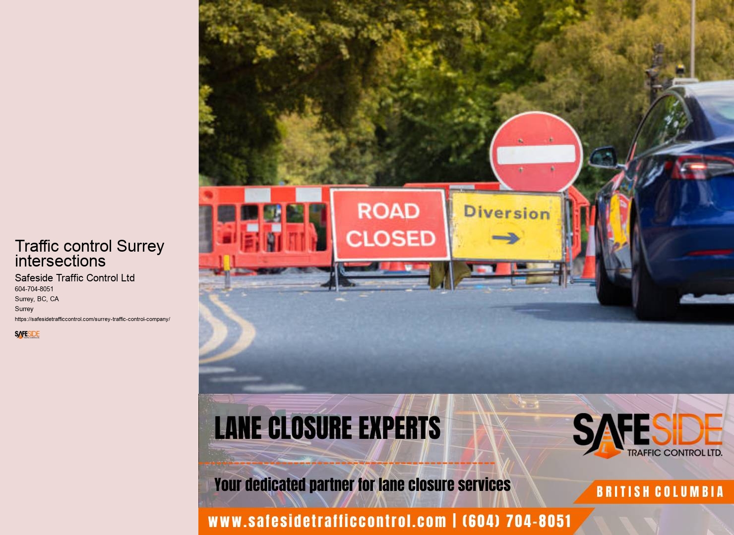 Traffic control services in Surrey