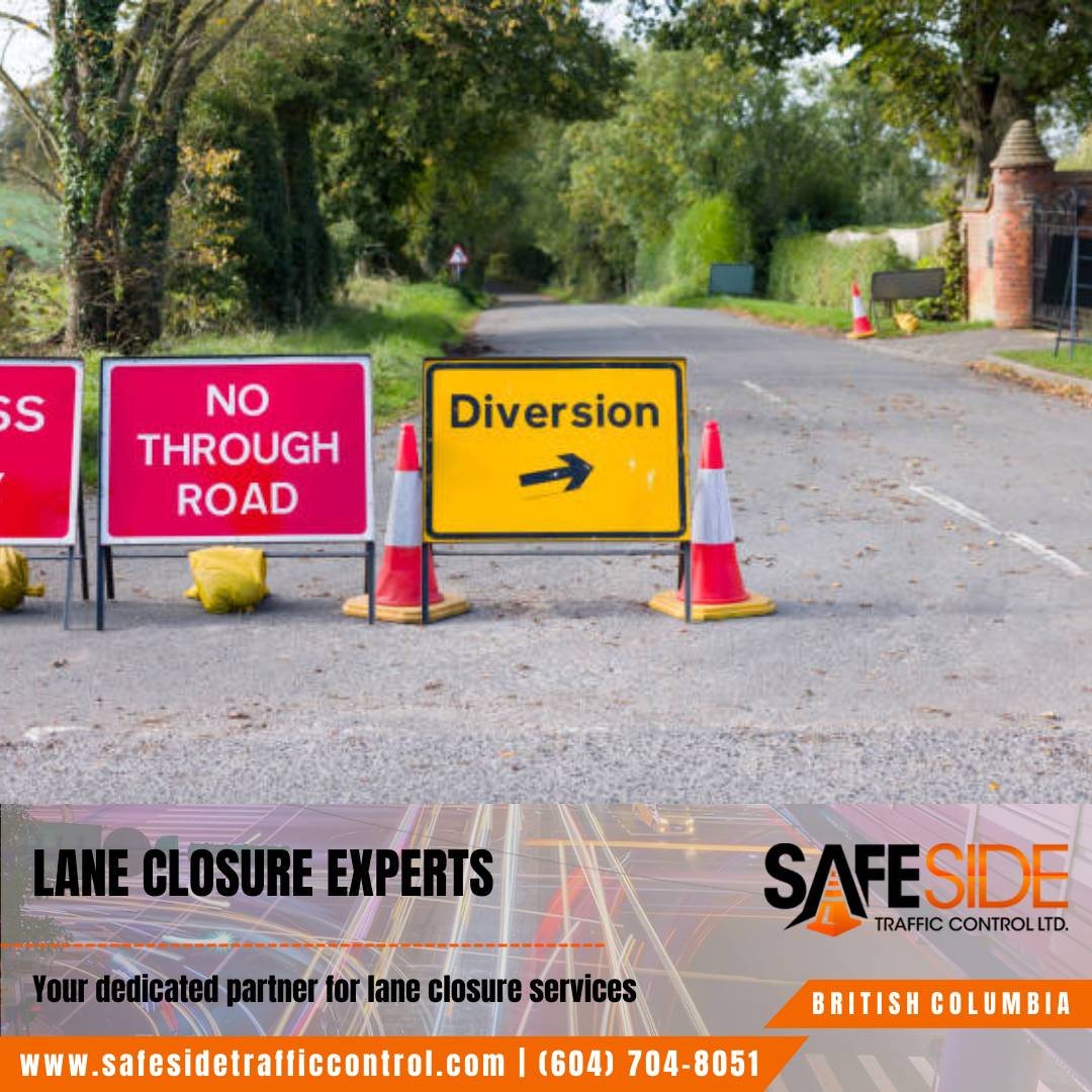 Traffic control for bridge repairs Traffic Management Services Coquitlam