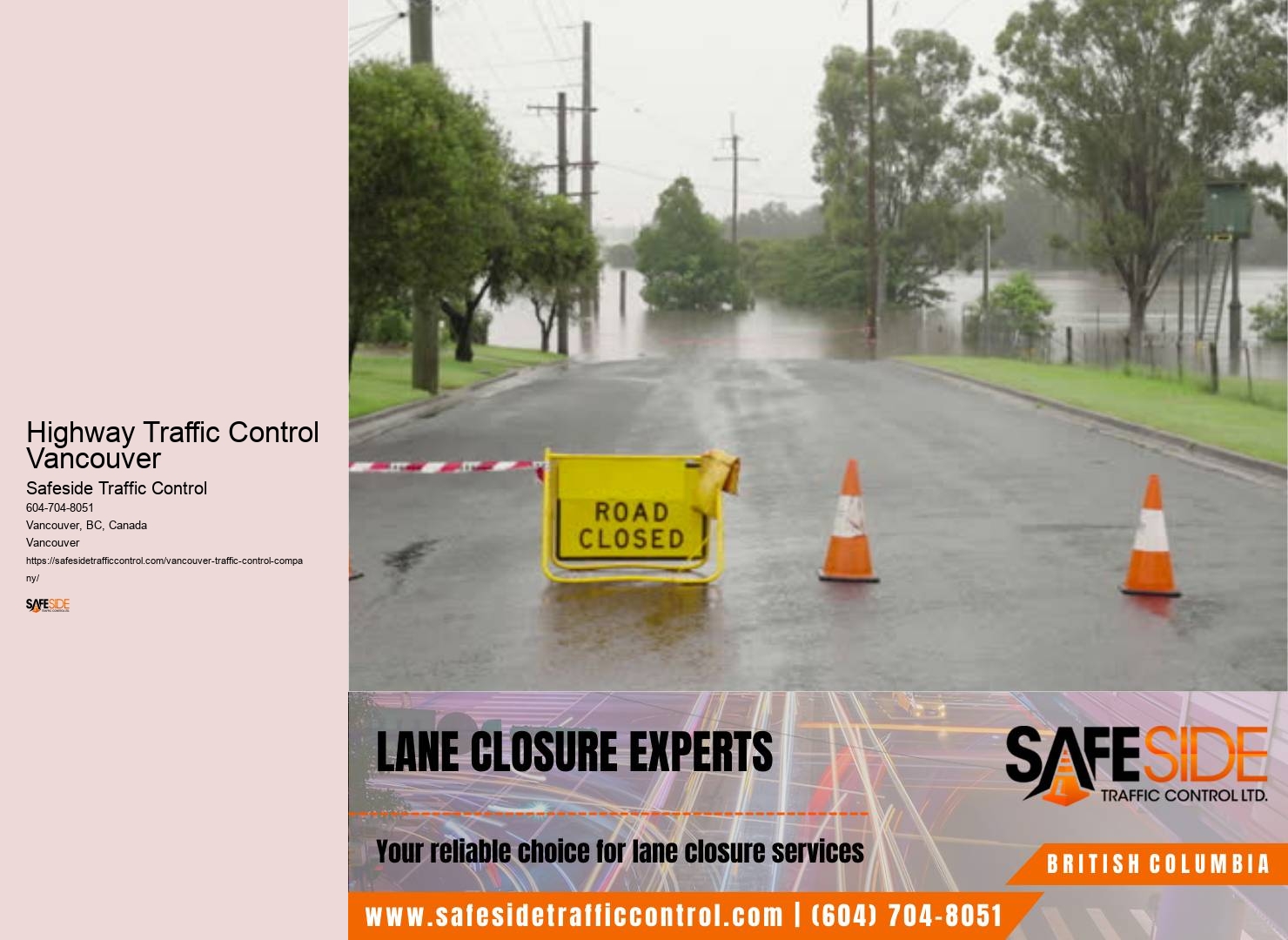 High-quality traffic control equipment rental and sales in Highway Traffic Control Vancouver
