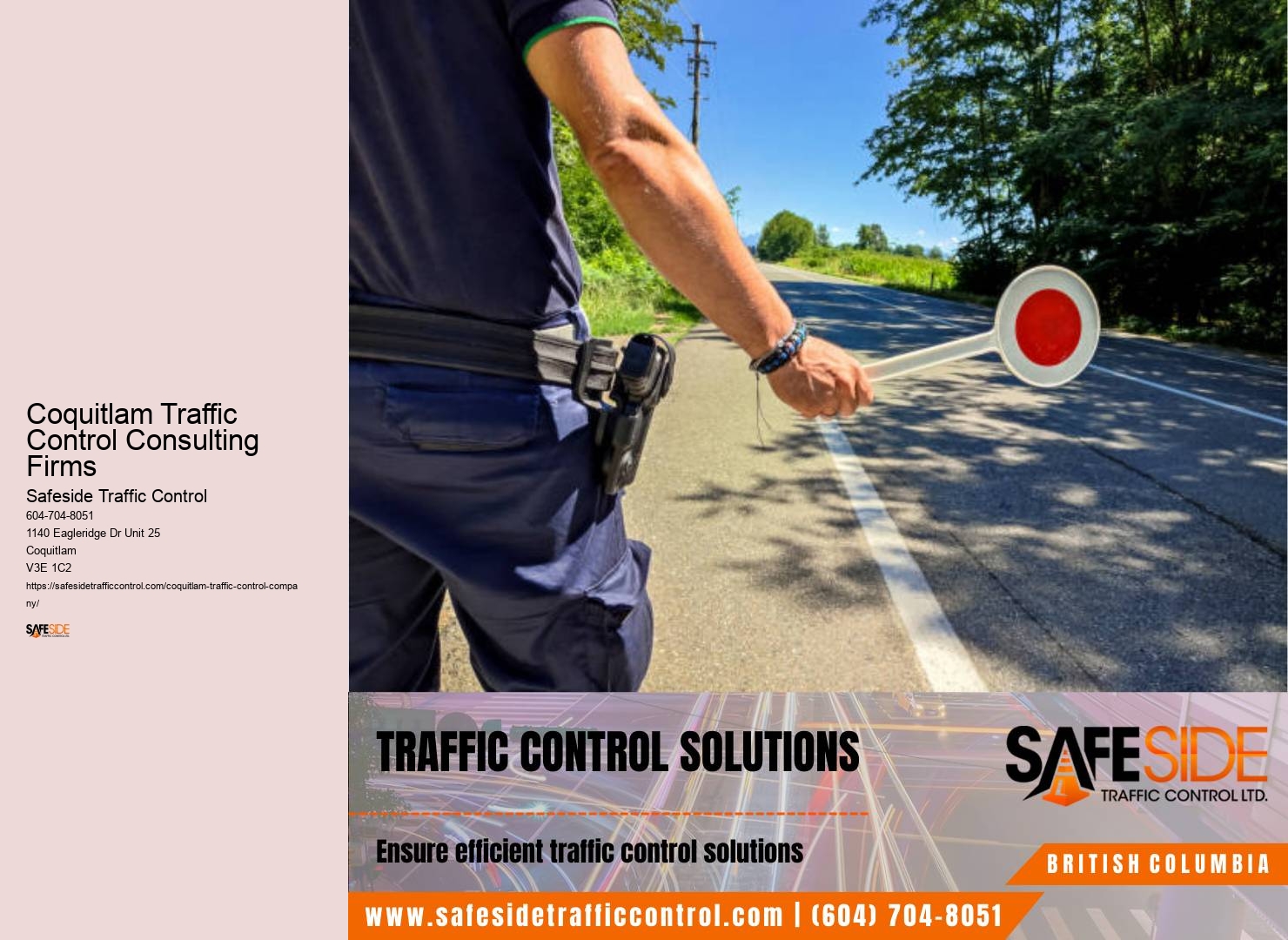 Temporary road closures Coquitlam Traffic Control Consulting Firms