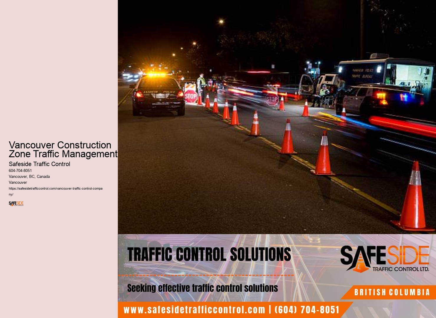Trusted Temporary Traffic Control Company in Vancouver